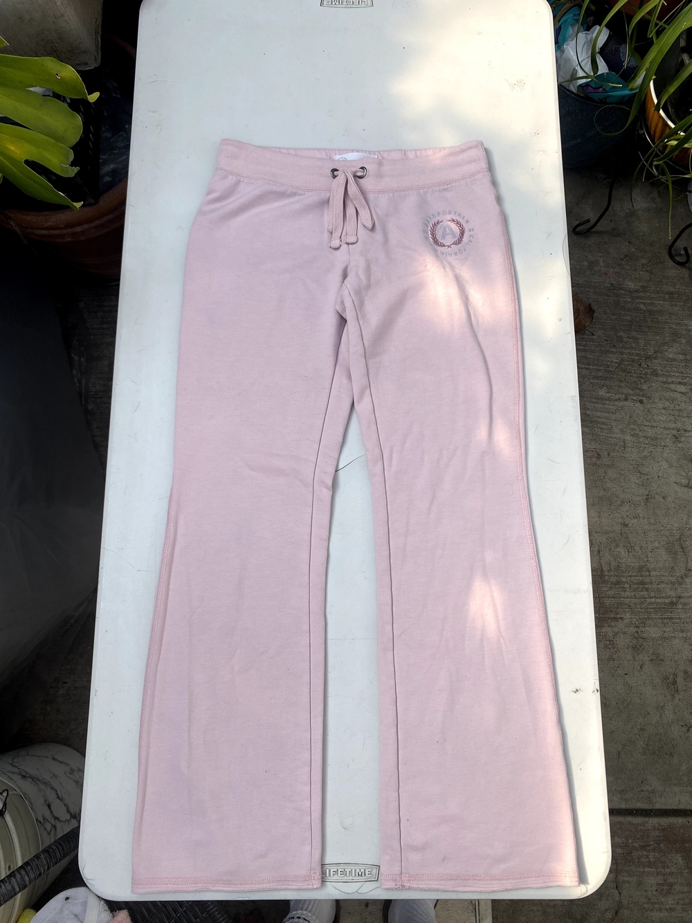 Aeropostale Light Pink Boot Flare Lounge Sweatpants